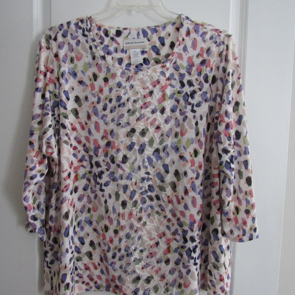 Women's Plus Size Alfred Dunner 3/4 Sleeve Tee